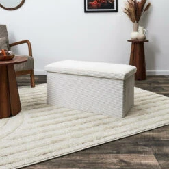 Home Deco Poef - Cocoonen - MDF/polyester - Wit - 76 X 38 Cm -VIDAXL Winkel c86b0cd29671490b9b9f87b19dab164a