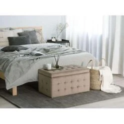 MICHIGAN - Ottomaan - Bruin - Fluweel -VIDAXL Winkel c89b018416e749bbb73e339db13de41a