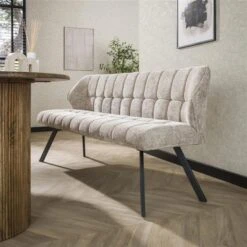 Hoyz Collection - Eetkamerbank Raster - Rich Zandkleur -VIDAXL Winkel c8b27b9b008d44299c82aeee6bdaf8db