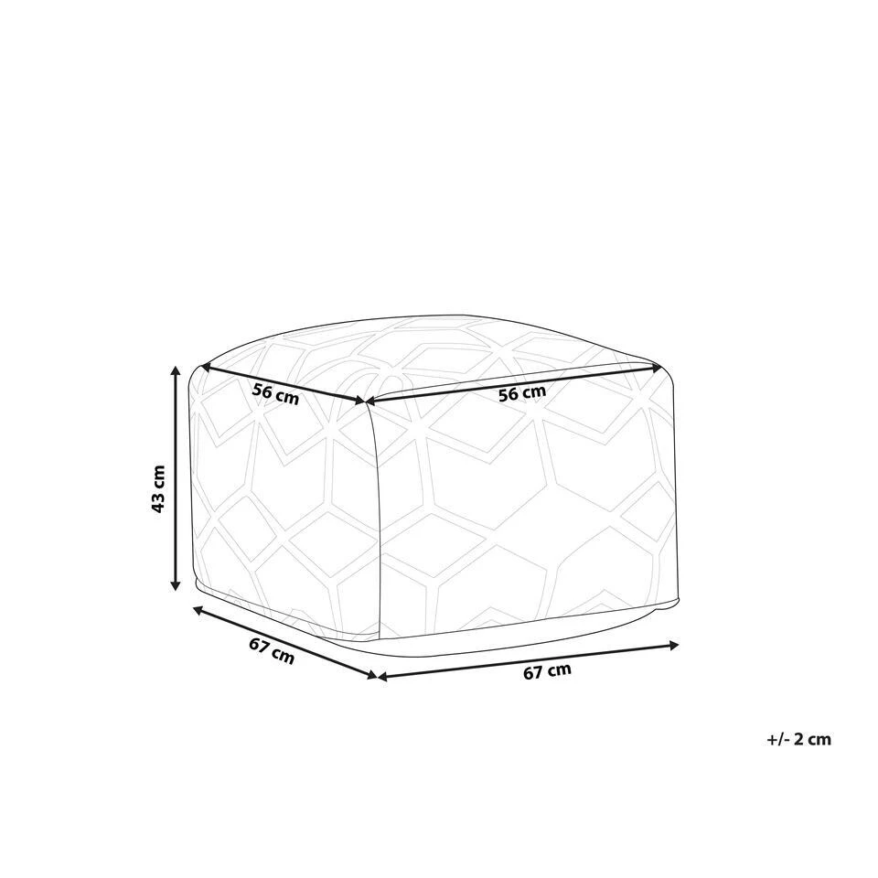 Beliani Poef MAMALA - Beige Jute 3 Beliani Poef MAMALA - Beige Jute - Afbeelding 3