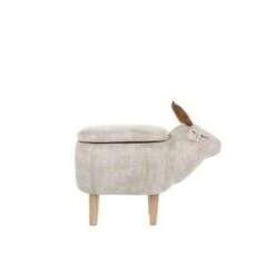 Beliani Hocker REINDEER - Beige Polyester -VIDAXL Winkel c8e7ae3240be43e8b71641f792f9845e
