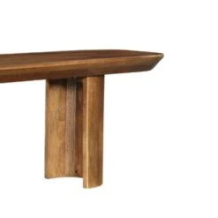 StarFurn Eetkamerbank Walnoot Mangohout - 220x38x45cm - Maré -VIDAXL Winkel c90abe04c1e24658ab4df18f6e089837