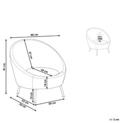 LANGA - Fauteuil - Taupe - Fluweel -VIDAXL Winkel c92d0d8ab4fd4a3b87818d43d32d60b0