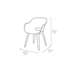 Keter Akola Tuinstoelen - 2 Stuks -56.5x55x80cm - Olijf Groen -VIDAXL Winkel c9b15a0417c54fb5800b5892be47d036