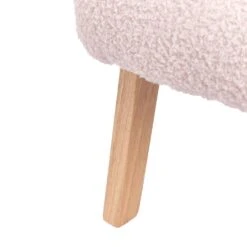 LINDE - Kinderfauteuil - Pastelroze - Bouclé -VIDAXL Winkel ca40e48cb6f9466d9a77096347c78ca3