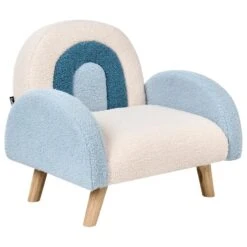 OMBO - Kinderfauteuil - Lichtblauw - Bouclé -VIDAXL Winkel ca4b169dd866420aa9ec48774ec81d60