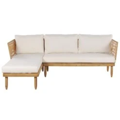 CREMONA - Loungeset Voor 4 - Lichte Houtkleur - Acaciahout -VIDAXL Winkel cb1c6a00dd114218b92e32bacb1a1676
