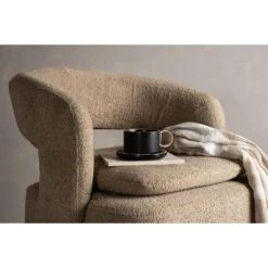 Svea - Teno Draaibare Fauteuil - Boucle - Beige -VIDAXL Winkel cb8e8fa29bd547aabc69f0382c3d5fc6