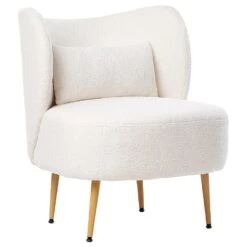 OTSBY II - Fauteuil - Off-white - Bouclé -VIDAXL Winkel cbb791df0b5143de8ddd7c1cadf60c3f