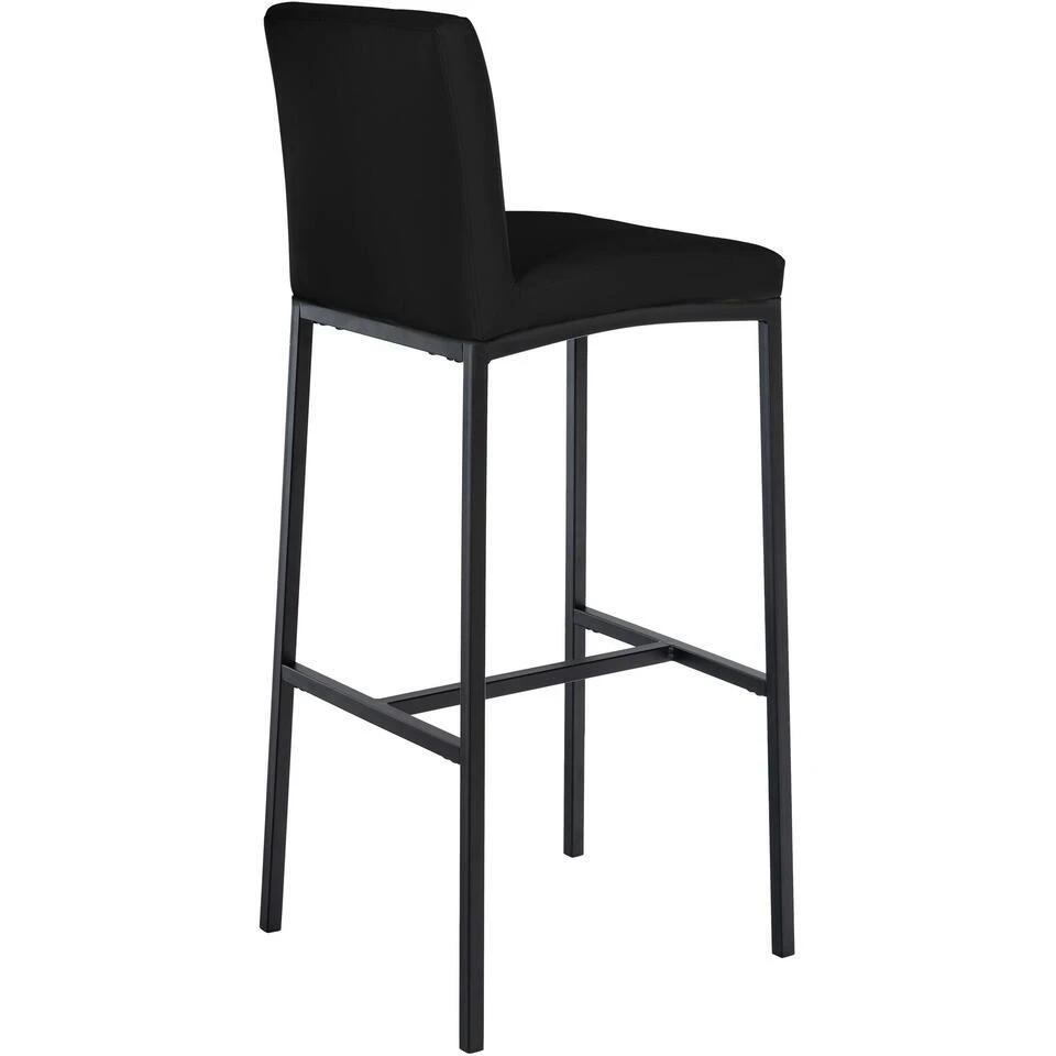 CLP Set Van 2 Barkruk Freeport Zwart Frame - Kunstleer - Zwart 4 CLP Set Van 2 Barkruk Freeport Zwart Frame - Kunstleer - Zwart - Afbeelding 4