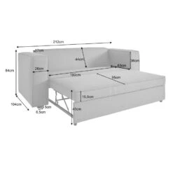 Asmund - Slaapbank 2-zits In Antraciet Linnenoptik -VIDAXL Winkel ccd9e021b20f491cb36cf53fe90f4d8b