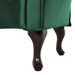 LATTES - Chaise Longue - Groen - Rechterzijde - Fluweel -VIDAXL Winkel cdb880b500ec4806a3cadf69703481f8