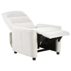 SANDE - Relaxfauteuil - Gebroken Wit - Stof -VIDAXL Winkel cdbeafd8e6964c10a8f12e789659de4b