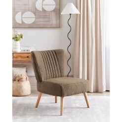 VAASA - Fauteuil - Bruin - Polyester -VIDAXL Winkel cdd9bc90c875496c955a602635194297