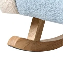 SKARE - Schommelstoel Voor Kinderen - Lichtblauw - Bouclé -VIDAXL Winkel ce31207b7a1e4011b2eeed329a36199c