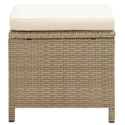 VidaXL Tuinkrukken 2 St Met Kussens Poly Rattan Beige -VIDAXL Winkel ce53291b62ab4ca38b625c3320df09e6