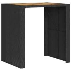 VidaXL - Tuinbartafel - Zwart - Poly Rattan - 105 X 80 X 110 Cm -VIDAXL Winkel cec29079d99548d78b153924b0c23f32