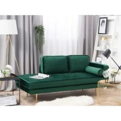 MIRAMAS - Chaise Longue - Smaragdgroen - Rechterzijde - Fluweel -VIDAXL Winkel cec4736a01d04182bee82f828be260d3