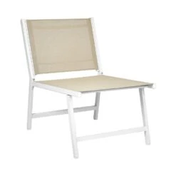 MARCEDDI -Tuinstoel Met Voetenbank Set Van 2 - Beige - Textileen -VIDAXL Winkel cf2f458f2db04926b0f010f5d245e6d6