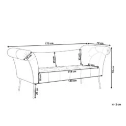 NANTILLY - Chaise Longue - Groen - Symmetrisch - Fluweel -VIDAXL Winkel cf4db06d9e284c72ab3b7bf0792885cc