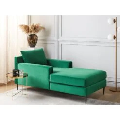 GUERET - Chaise Longue - Groen - Symmetrisch - Fluweel -VIDAXL Winkel cf71c03c76a24910ba08d25e5a9a6d82