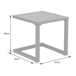 Happy Garden Bijzettafel BARBADOS - Oranje - Aluminium -VIDAXL Winkel cfd2eed175c24e9a9781808d768c7ec5 1