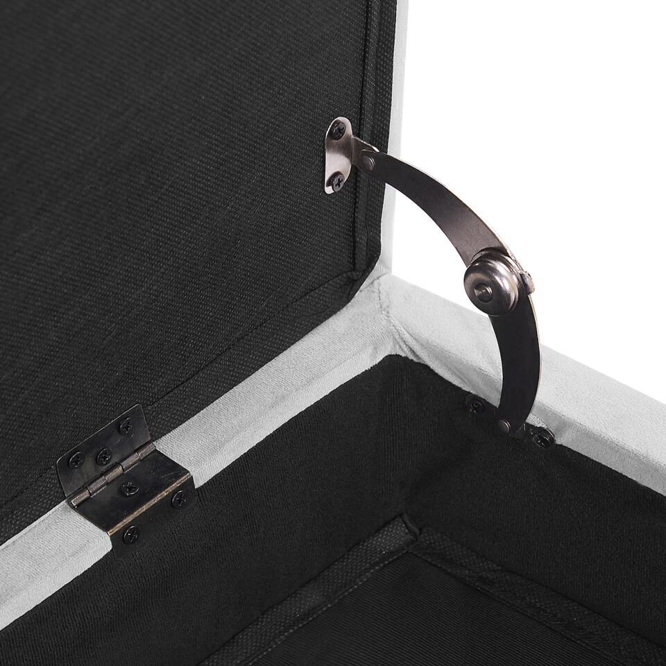 PESSAC - Chaise Longue - Grijs - Rechterzijde - Fluweel 10 PESSAC - Chaise Longue - Grijs - Rechterzijde - Fluweel - Afbeelding 10