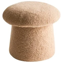 EUFAULA - Poef - Beige - Bouclé -VIDAXL Winkel d0242056a6044d7eaaef93bd98f941d7