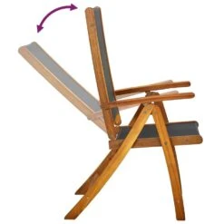 VidaXL - Tuinstoelen Inklapbaar - Bruin - Acacia En Textileen - 6 Stuks -VIDAXL Winkel d035a5d0442a4a4c80f00ed6f37e8057