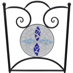 VidaXL Bistrostoelen Inklapbaar 2 St Keramiek Blauw En Wit -VIDAXL Winkel d04a9350bb2643faaf59fb16731743b7