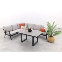 VDG Viento/Darwin Lounge-/diningset (4-delig) - Royal Grey/Antraciet -VIDAXL Winkel d074831d0bc0442ab175b2fd4af1c642