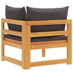 VidaXL - Hoekbank - Grijs - Acaciahout - Met Kussens -VIDAXL Winkel d1677249ae2a4eab8a125d4550fde774