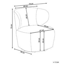 ALVDAL - Fauteuil - Beige - Polyester -VIDAXL Winkel d1c9a6e34bcf4f86b3e8c088b51450e4