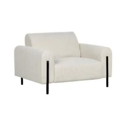 ASKIM - Fauteuil - Wit - Corduroy -VIDAXL Winkel d220f0eff57d44eca69467e7f0103703