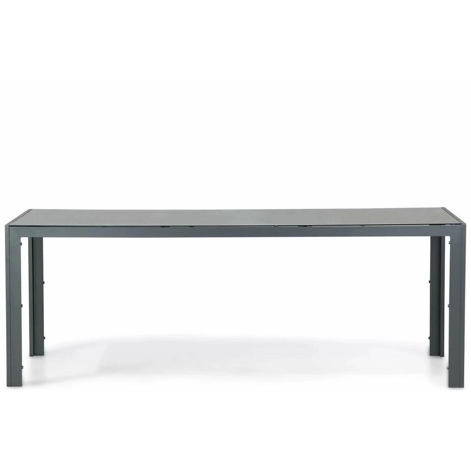 Dining Tuintafel Rechthoekig 210 X 85 Cm Aluminium Grijs Venustas 7 Dining Tuintafel Rechthoekig 210 X 85 Cm Aluminium Grijs Venustas - Afbeelding 7