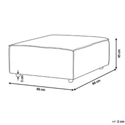 ARDAL - Ottomaan - Off-white - Corduroy -VIDAXL Winkel d295797038e2432099cf4687c136d342