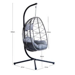 Hangstoel Van Rotan En Metaal In Zwart -VIDAXL Winkel d33a967e007f44b09f6b43dac3cc6f0d