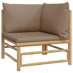 VidaXL - Loungeset - Taupe - Bamboe -VIDAXL Winkel d38b163e563f469c8b500bd2da4cdc2c