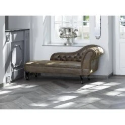 NIMES - Chaise Longue - Bruin - Rechterzijde - Kunstsuède -VIDAXL Winkel d3e7d439fb0c4f67b82cc003b31c27b8