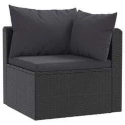 VidaXL 2-delige Loungeset Met Kussens Poly Rattan Zwart 5 VidaXL 2-delige Loungeset Met Kussens Poly Rattan Zwart -VIDAXL Winkel d4b7bd3ba827406eb6e133f1a6de1920