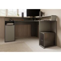 Meubella - Bureau Charlotte - Grijs - 139 Cm -VIDAXL Winkel d4c6eda8b11e41c9a26a75e6cadde7f6