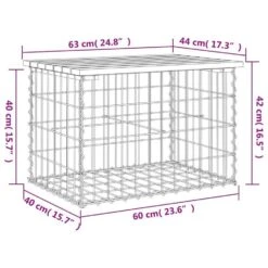 VidaXL - Tuinbank Schanskorfontwerp - Massief Douglashout - 63x44x42 Cm -VIDAXL Winkel d4f4d71bf47440e8898fabcf35a19959