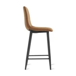 2x Barkruk Jax - Microleder Cognac (Set Van 2) -VIDAXL Winkel d53a7a447c314affa591d70947c06cae