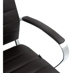 CLP Bureaustoel Oakland Chroom Frame - Echt Leer - Bruin -VIDAXL Winkel d55add249d4b43d1a48af736ba09f4f6