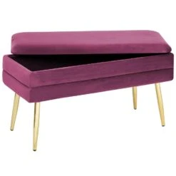 DURHAM - Bankje - Roze - Fluweel -VIDAXL Winkel d68c11b609304080a043043cb205ae1e