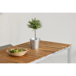 Fjôrd Tuintafel Acaciahout/Metaal - 200x100x74cm - Zenia -VIDAXL Winkel d69ae082d3fb400c9a8f3b87b84db986