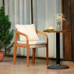 Set Van 2 Stoelen Voor Binnen En Buiten Van Massief Hout Beige Stof -VIDAXL Winkel d6d5486178494068a17ad9617330c9b4