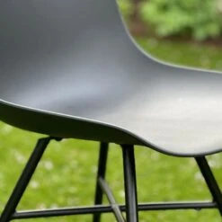 Nolon Noa-Pip Kunststof Tuinstoel Wit - Zwart Onderstel -VIDAXL Winkel d6e719a08a884add8a91a94546b3b040