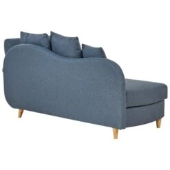 MERI II - Chaise Longue Met Opbergruimte - Blauw - Rechts - Fluweel -VIDAXL Winkel d7b1a48f55044fd0abd7e24100bae095