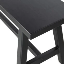 WOOOD Imme Bankje - Grenen - Zwart - 45x110x35 -VIDAXL Winkel d7b56f03cda34fe795cd9bb8d5042d22